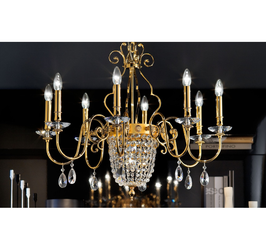 Люстра ELEGANTIA 8+1 G03-G05 / Masiero