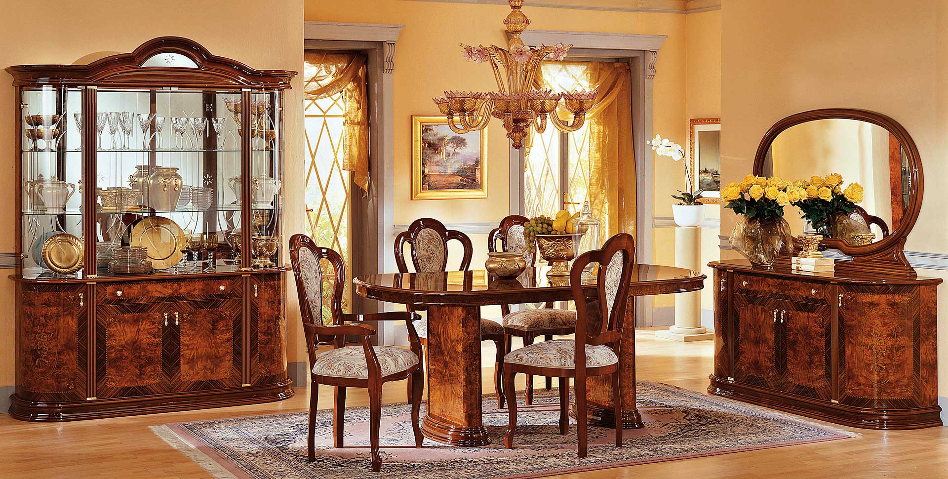 Мебель для гостиной цвет итальянский орех